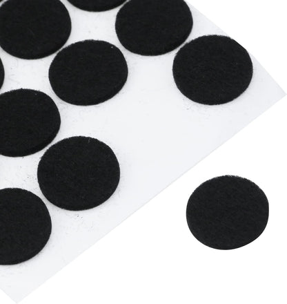 Antrader 1.5 Inch Self-Stick Furniture Round Felt Pads Wood Floor Protectors – Protect Your Hard Floors from Furniture Scratches, Pack of 48, Black