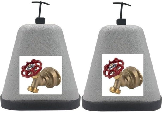 Outdoor Foam Faucet Cover Protector (2PACK), They Protect Your faucets from Freezing Wind and chill which can Cause Pipe ruptures, Easy to Install.