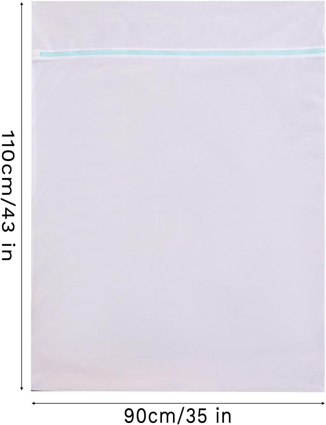 Mesh Laundry Bags for Delicates Large,35 x 43 in Garment Bag for Washing Machine,Laundry Bags for Travel Camp Blanket Sheet Cleaning Organizer Blue