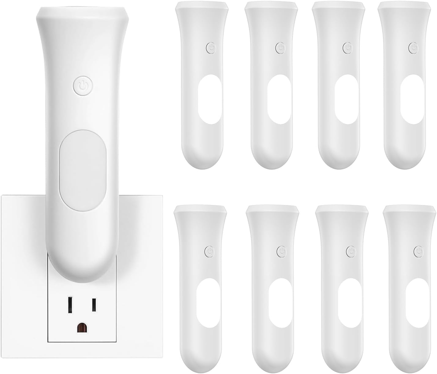 ROSSEX 4 in 1 Emergency Lights for Home Power Failure, 3 Pcs Rechargeable LED Flashlight Plug in Wall, Automatic Turn-On Power Outage Night Light Flashlight for Hurricane Preparedness Items