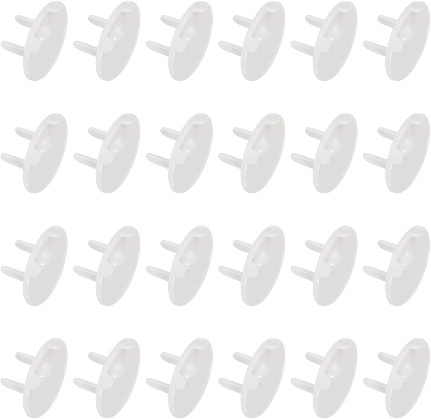 MECCANIXITY 24 Pack Outlet Covers Proofing, Plug Covers Easy Installation Electric Plug Protectors Safety Socket Cover Plugs Protector Black
