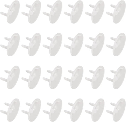 MECCANIXITY 24 Pack Outlet Covers Proofing, Plug Covers Easy Installation Electric Plug Protectors Safety Socket Cover Plugs Protector Black