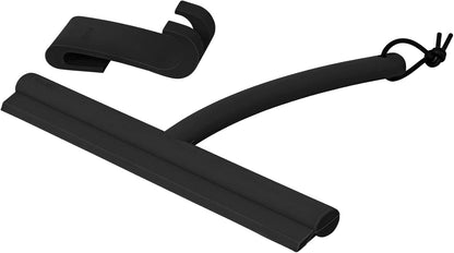 blomus VIPO Shower Squeegee with Holder, 24 cm Wide, Silicone Squeegee for Shower, Bathroom, Window Squeegee, Windscreen Squeegee (Tan)