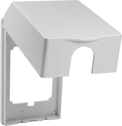Heyiarbeit Weatherproof Cover Plug in Use Outlet Receptacle Protector 5.59"x3.27"x1.89"(LxWxH) for Retrofit Siding Construction 120 Type Transparent 1Pcs