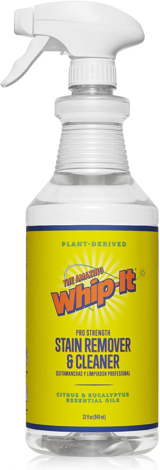 Whip It Cleaner Concentrate, Multi Purpose Stain Remover, Plant Based Enzyme Cleaner, Cleaning Food, Grease, Coffee, Wine, Baby Stains, Over 500 uses, Made in the USA, 1 Gallon,128-ounce