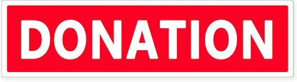 Donation Stickers,4X1 Inches Red Color-Coded Moving Labels,160 Pcs Per Pack