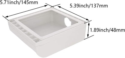Heyiarbeit Weatherproof Cover Plug in Use Outlet Receptacle Protector 5.59"x3.27"x1.89"(LxWxH) for Retrofit Siding Construction 120 Type Transparent 1Pcs
