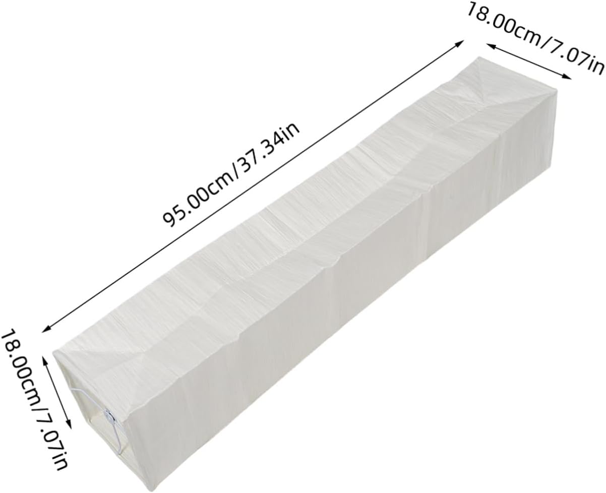 Foldable Japanese Paper Floor Lamp Shade Replacement with Soft Light for Living Room Bedroom Office - Easy Installation Modern Design 49.2X9.8X9.8In