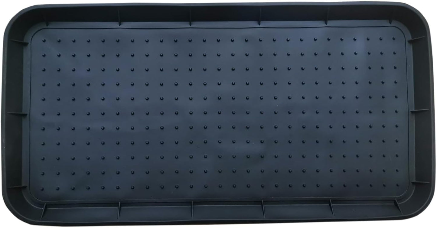 Rubber Boot Tray for Entryway,Boot Mat,Shoe Tray,Shoe Mat for Indoor and Outdoor Use (Soft Silicone Rubber, 29.5X14.9 inch)