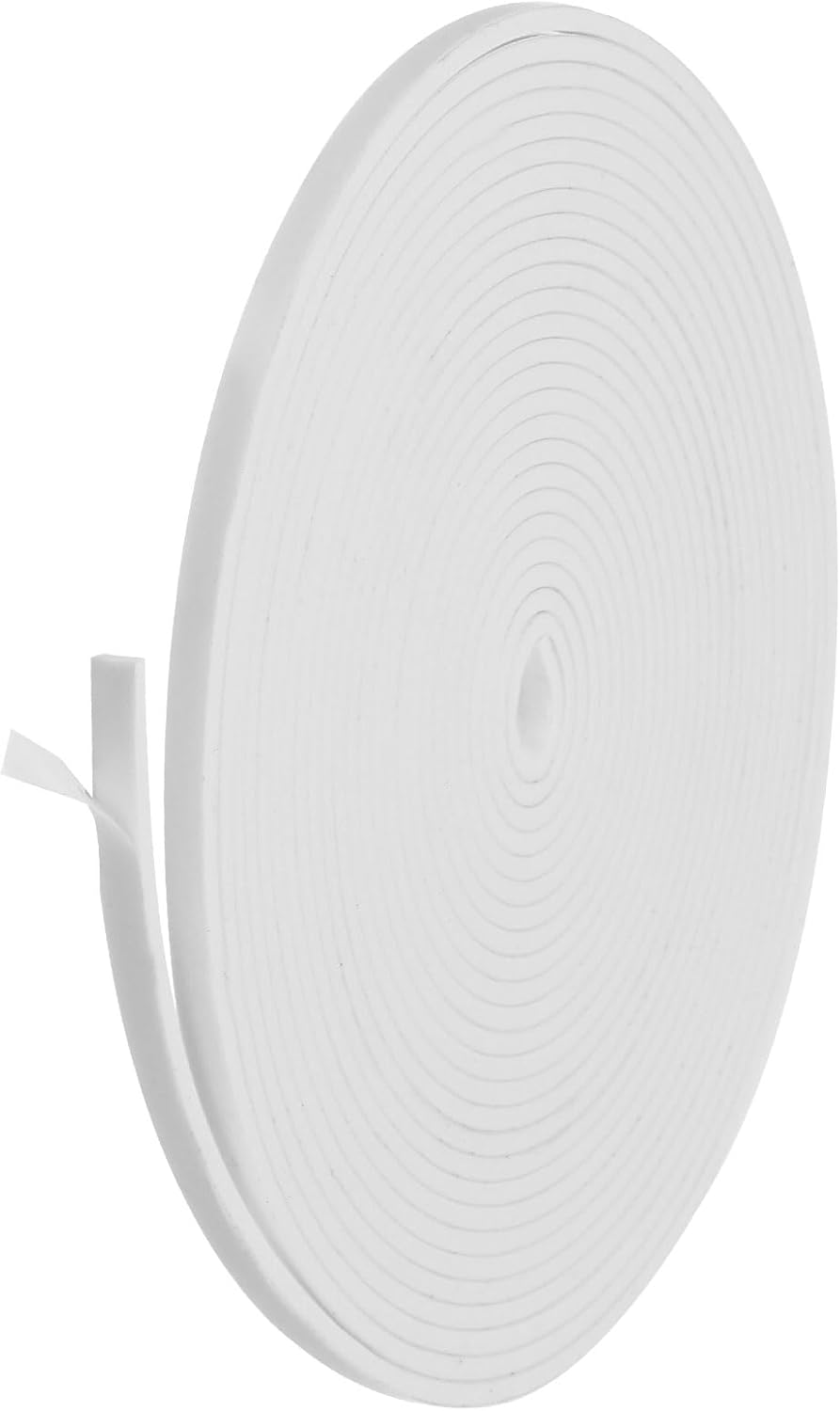 PATIKIL Weather Stripping Door Seal Strip, 3/8 Inch x 1/4 Inch x 32 Ft Self Adhesive Soundproof High Density Foam Tape Insulation for Door Window Air Conditioning, White - Colors B