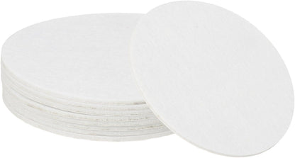 uxcell 32Pcs Non Slip Furniture Pads, 3" Round Self Adhesive Felt Bumpers Noise Reducing Furniture Feet Floor Protector for Chairs Tables Furniture Legs (White 0.2" Thick) - Colors B