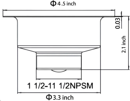 3.5" Kitchen Sink Deep Cup Drain Strainer with Rustproof Gasket | 304 stainless steel| Deep cup holds more debris| Leak-proof rubber gasket | Fit 3.5" standard kitchen sinks with mounting nut