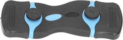 Oumefar Plastic Blades, 2 in 1 Scraper Tool ABS Blade Scrapers Stainless Steel Blades for Removing Stubborn Grease and Burnt Spills on Glass Stoves, Ovens Grills(Black+Blue)