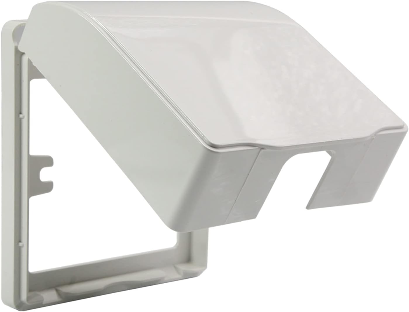 Fielect Weatherproof in Use Outlet Cover Plug 86 Type Electrical Outlet Cover Receptacle Protector 98x110x43mm for Retrofit Siding Construction, Transparent