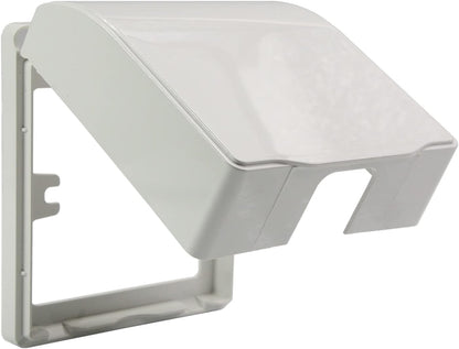 Fielect Weatherproof in Use Outlet Cover Plug 86 Type Electrical Outlet Cover Receptacle Protector 98x110x43mm for Retrofit Siding Construction, Transparent