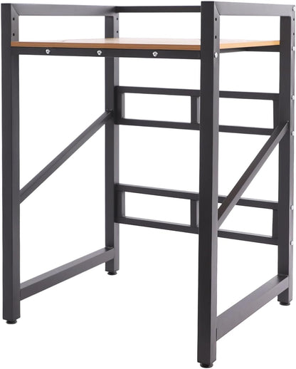 Washer Dryer Stacking Rack Stand, Washing Machine Shelf Over the Washer and Dryer Shelves 3 Level Height Adjustable Storage Shelf Organizer Rack for Laundry Rooms Apartments Bathroom (Black Yellow)