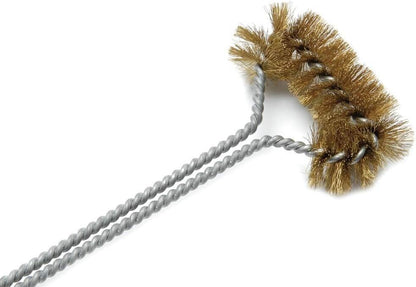 Deep Fryer Cleaning Brush – L-Shaped High-Temp Commercial Kitchen Tool - Heavy Duty Brass Bristles - Heat Resistant to 750F for Food Debris - Deep Fryer Cleaner - Made in USA by FryOilSaver Co. B53C