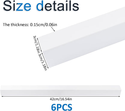 INCREWAY 1Pack Wall Corner Protector, Self-Adhesive Corner Guard Edge Protection Strip, 6.56ft PVC Protector for Wall Furniture Door Frame Table Countertop Cabinet (Clear)