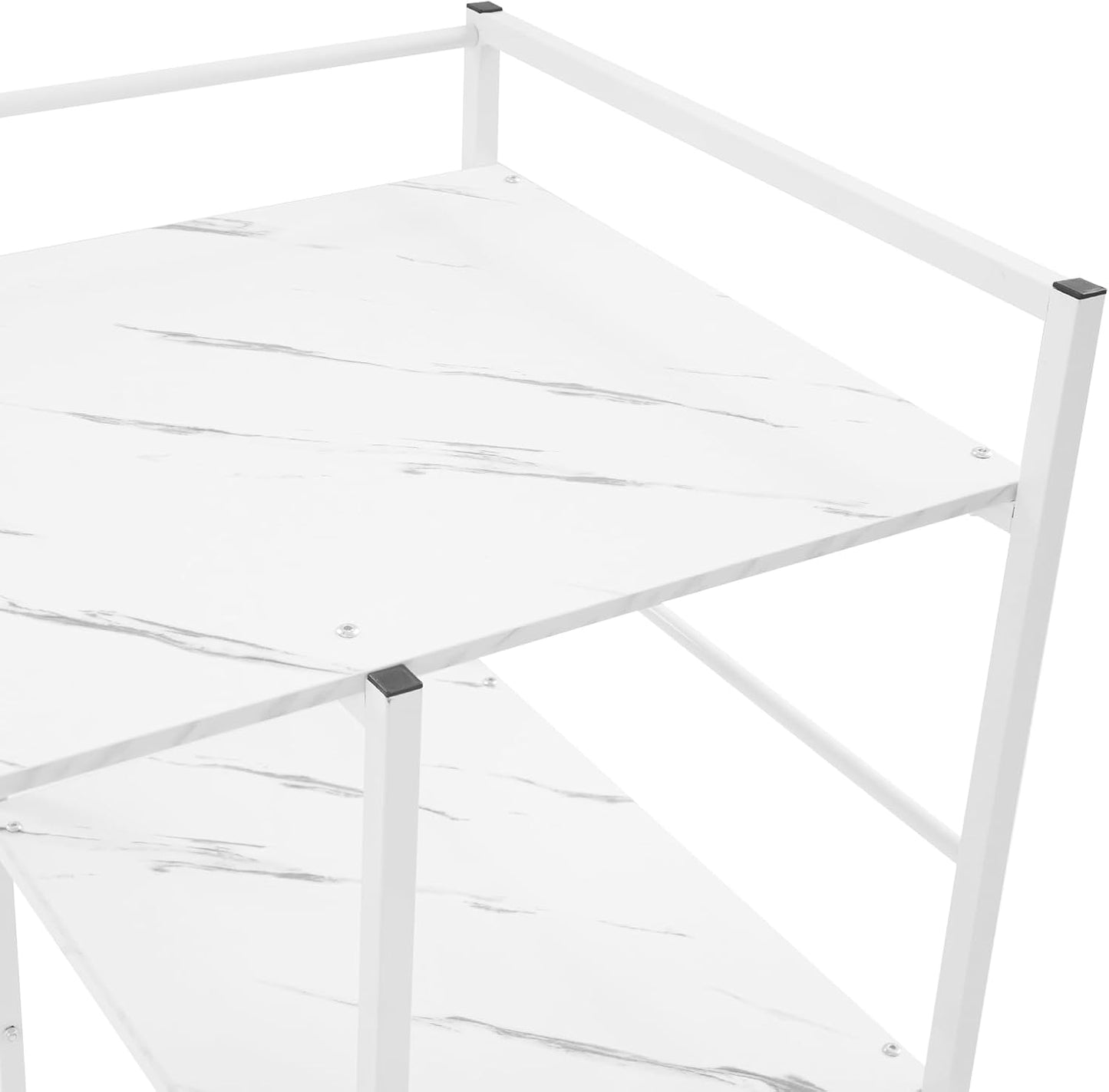 3-Tier Mini Fridge Stand with Storage Multi-Purpose Washing Machine Shelf Over The Washer Storage Shelf Utility Over Washer and Dryer Shelves for Kitchen, Laundry Room (Black+Brown)