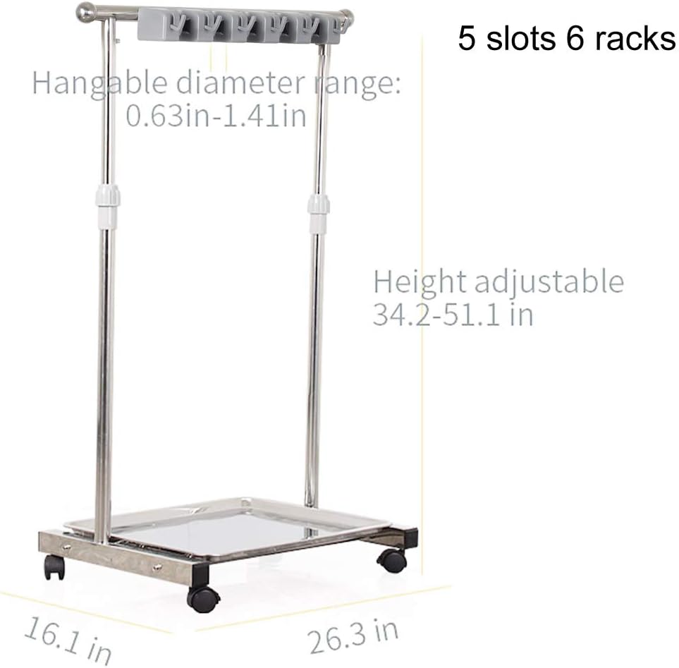 Broom And Mop Holder Put Wet Mops Movable Floor-Mounted Mop Rack Floor Standing Cleaning Tool Cart Storage For Garden Garage Schools, Hospitals, Factories, Hotels,Property Companies (12racks)