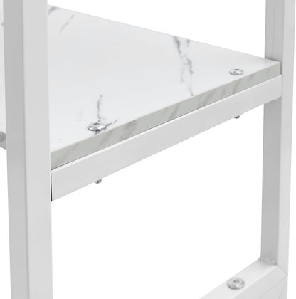 Over Washer and Dryer Storage Shelves, 3-Tier Freestanding Washing Machine Storage Rack with Adjustable Shelf for Laundry Room Bathroom Garage, W27.2*D11.8*H71.3in (White)