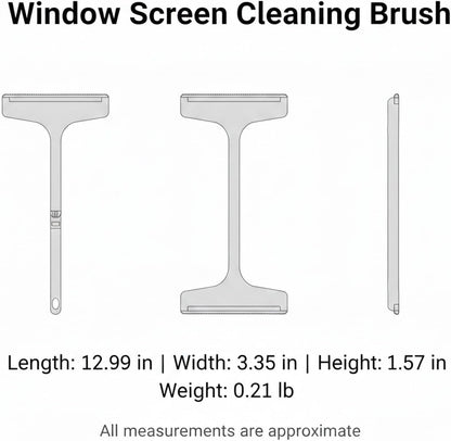 Home Window Care: Double-Sided Screen Cleaning Brush for in-Frame Mesh Maintenance, Durable PP Tool (1 Piece)