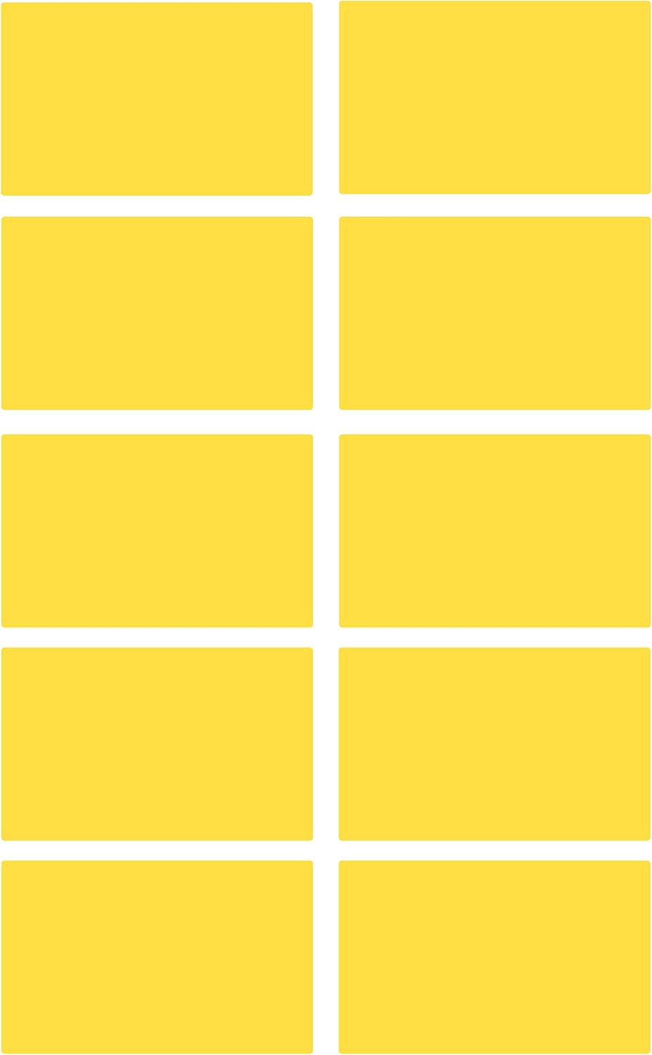 Royal Green Color Coded Label Self Adhesive Rectangular Stickers Labels to Write On 2x1.2 inch, 50 Pack (Neon Red)