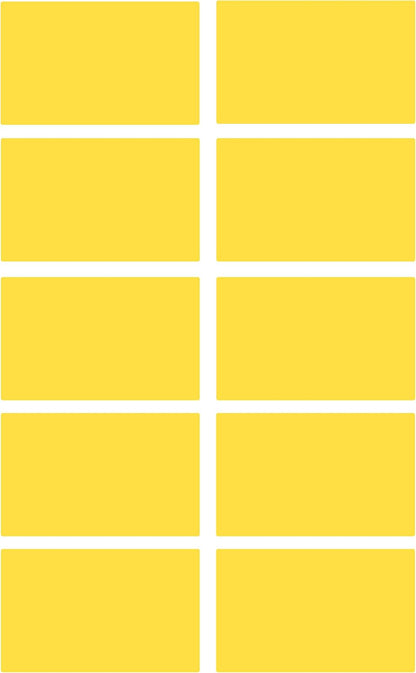 Royal Green Color Coded Label Self Adhesive Rectangular Stickers Labels to Write On 2x1.2 inch, 50 Pack (Neon Red)