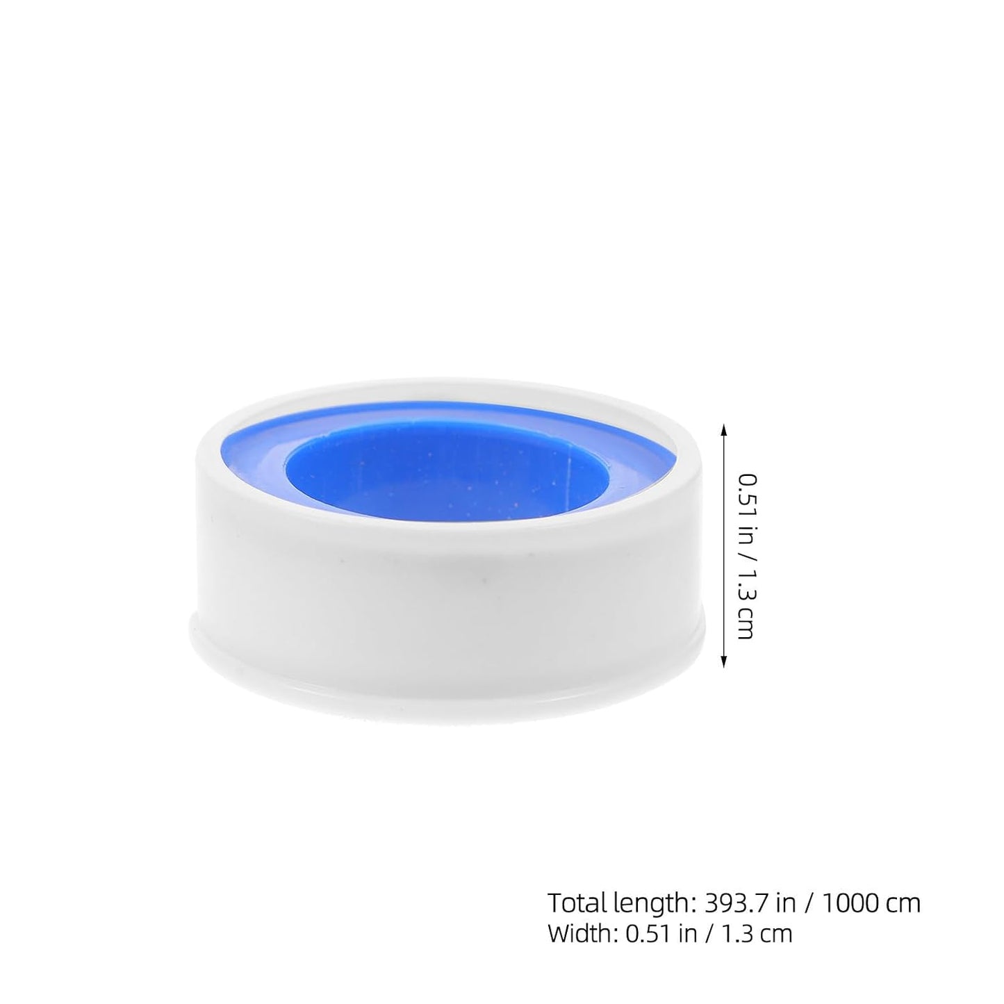 SECFOU 10 Rolls Gas Tube Tape PTFE Thread Seal Tape for Plumbers Good Toughness Prevents Water or Gas Leakage Suitable for Domestic and Commercial Plumbing
