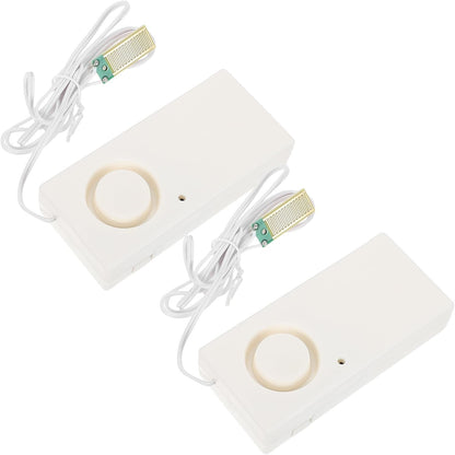 IMIKEYA 2pcs Water Leak Detector Sensor with 110db Alarm for Home Use, Compact Abs Material, Ultra Sensitive Response, Easy DIY Installation, for Laundry Room and Bathroom Flood Detection