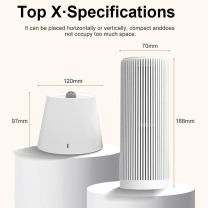 Reusable Cordless Gun Safe Mini Dehumidifier, Rechargeable with Heating Base, Quiet Small Portable Drier Stick for Space Room Bathroom Closet Car RV Boat Cabinet TOP-X-White 2+1