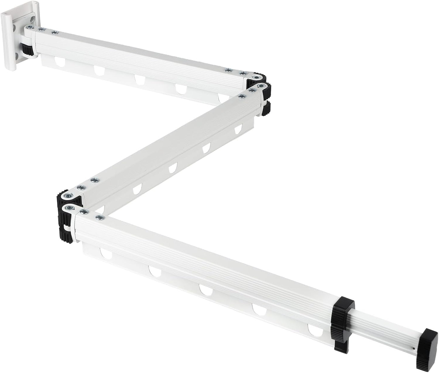 Clothes Drying Rack Wall Mounted with Suction Cup, Drying Racks for Laundry | 3-Fold Laundry Hanger Dryer Rack Space Saver, Retractable Laundry Rack for Mudroom, Wardrobe, Bathroom & Balcony