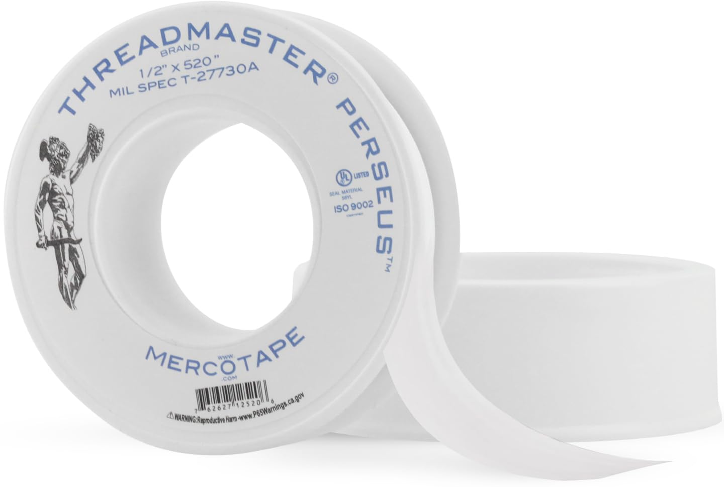 TAPEWELL Professional Grade Plumbers Tape - high Density, Thread sealant Teflon Tape, 1/2 Inch X 520" Inches - Pack of 2
