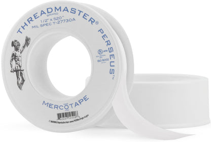 TAPEWELL Professional Grade Plumbers Tape - high Density, Thread sealant Teflon Tape, 1/2 Inch X 520" Inches - Pack of 2