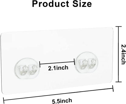 4PCS Shower Caddy Adhesive Sticker Replacement Hook for Corner Shower Caddy Bathroom Rack Shelf Soap Dish Basket Wall Hanging Hook with Strong Sticky, No Drilling