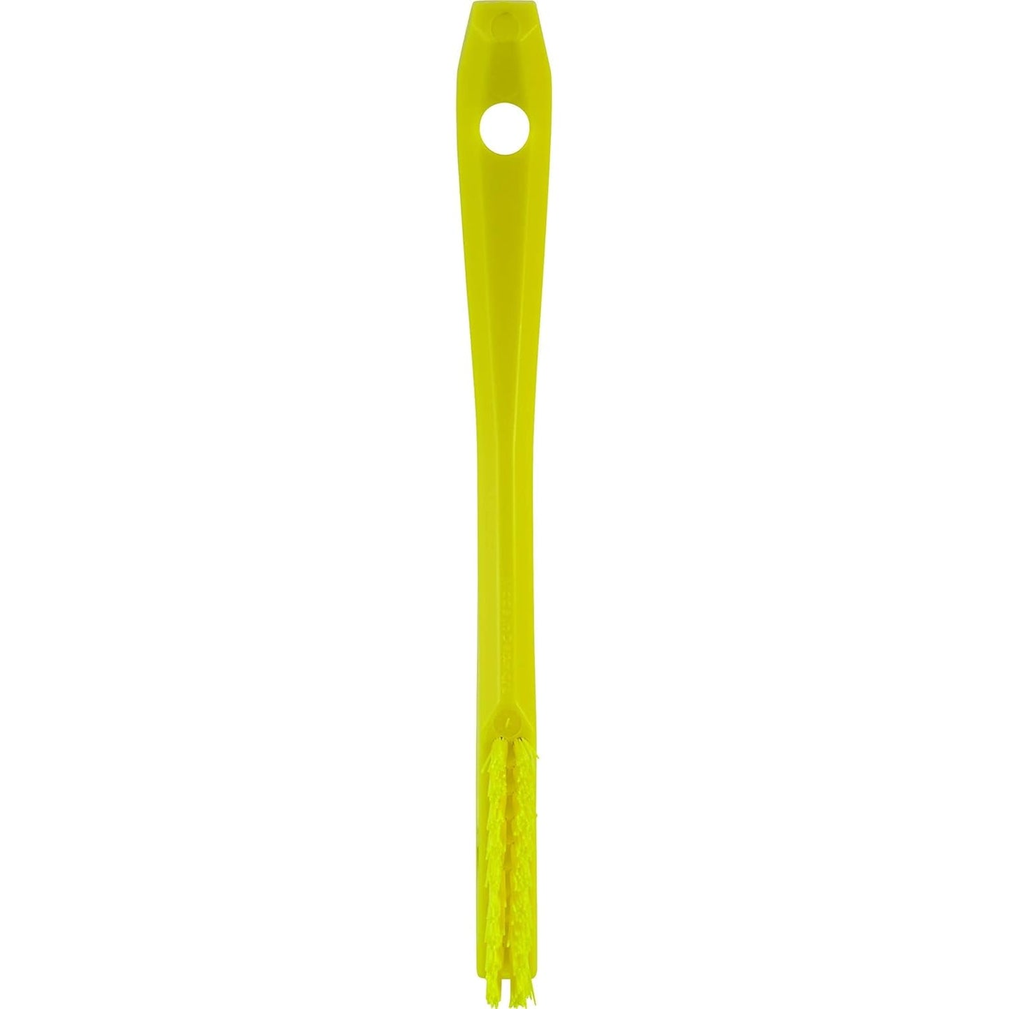 Vikan - 44016 Detail Brush, Multifunctional, Slip-Resistant Cleaning Tool, Extra Stiff Polypropylene & Polyester Bristle, 8 Inch, Yellow