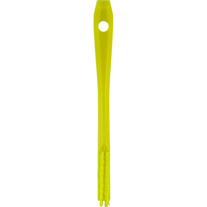 Vikan - 44016 Detail Brush, Multifunctional, Slip-Resistant Cleaning Tool, Extra Stiff Polypropylene & Polyester Bristle, 8 Inch, Yellow
