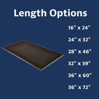 Notrax T28 Scrape® Moisture Trap Entry Scraper Mat, Outdoor Natural Rubber Doormat for Home or Business, Medium-Duty, Beveled Edges, 24" x 32", Black, T28S2432BL