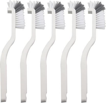 5PCS Cleaning Dish Scrubbing Brush Kitchen Sink Bathroom Brush Dishwasher Edge Grouting Deep Cleaning Brush with Stiff Bristles for Cleaning Window Recesses Shutters Sliding Doors