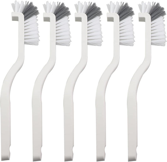 5PCS Cleaning Dish Scrubbing Brush Kitchen Sink Bathroom Brush Dishwasher Edge Grouting Deep Cleaning Brush with Stiff Bristles for Cleaning Window Recesses Shutters Sliding Doors