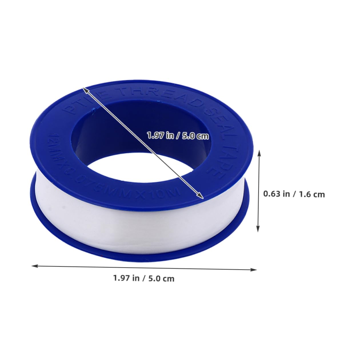 MAGICLULU 12rolls PTFE Pipe Thread Tape Plumbers Sealing Tape for Water Leaks for Shower and Plumbing Applications