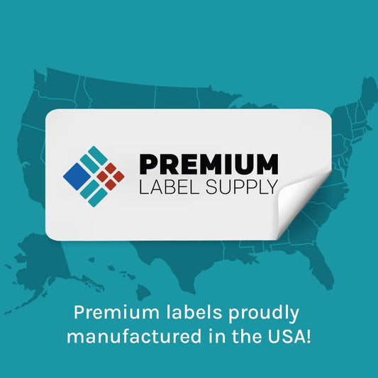 Premium Label Supply Bright Neon Color Fluorescent Stickers - Assorted, 50 Labels (8.5" x 5.5")