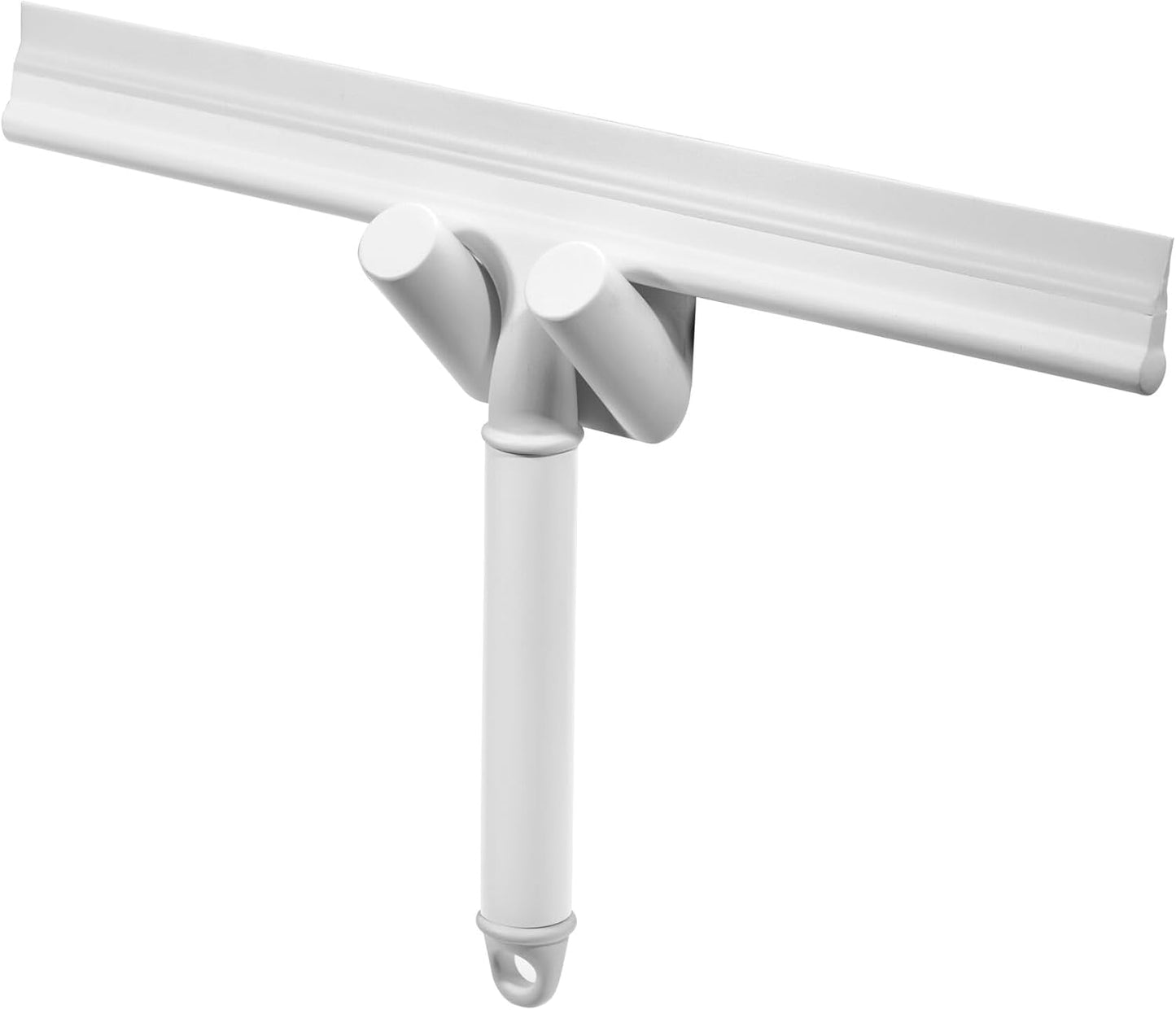 iDesign Shower Squeegee with Adhesive Hook - White