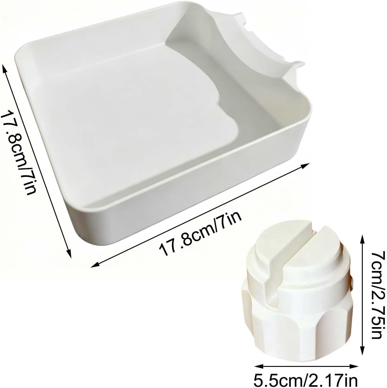 Washer Drip Pan, Universal Front-Load Washing Machine Drain Pan, Washing Machine Drainage Tray, Leak-Proof Easy Install Drain Funnel Water Catch Tray, Protect Floors Stay Dry, Stop Leaks (1PC)