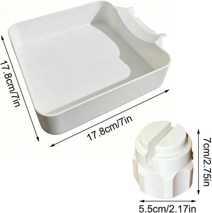 Washer Drip Pan, Universal Front-Load Washing Machine Drain Pan, Washing Machine Drainage Tray, Leak-Proof Easy Install Drain Funnel Water Catch Tray, Protect Floors Stay Dry, Stop Leaks (1PC)