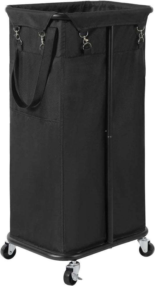 WOWLIVE Laundry Hamper with Wheels 260L Rolling Laundry Basket 3 Section Organizer Laundry Cart with Steel Frame and Removable Bags Large Dirty Clothes Hamper Dorm Room Storage for Bedroom