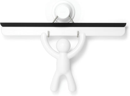 Umbra Buddy Bathroom Squeegee for Shower, Mirror, Window - Adhesive Storage Hook Included