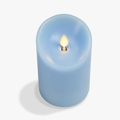 Luminara Flameless LED Battery Operated Ivory Pillar Candle, Flickering Realistic Moving Flame, 3" x 4.5" Luminous Real Wax Indoor Home Decor Pack of 1