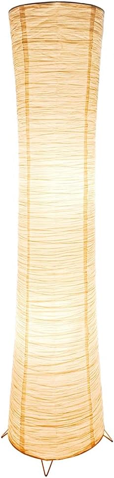 44 Inch Paper Floor Lamp, Floor Lamps for Living Room, Paper Standing Lamp, Room Decoration Festival Lantern Light for Bedroom Living Room Kids Dorm Coffee