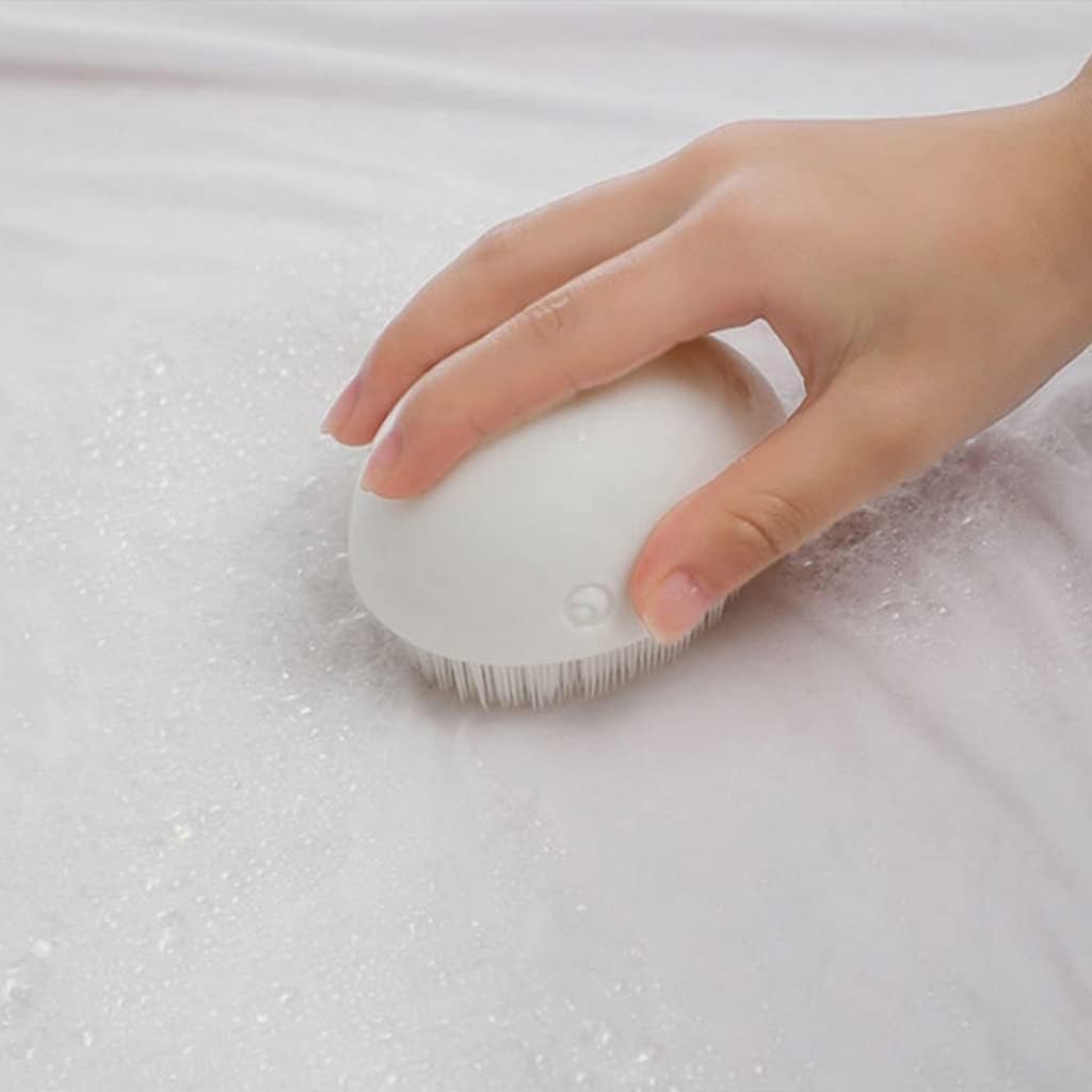 Whale Laundry Brush, Soft Bristle PP 4.92 Inch Compact Size Stain Brush for Clothes, Bedding, Household Use